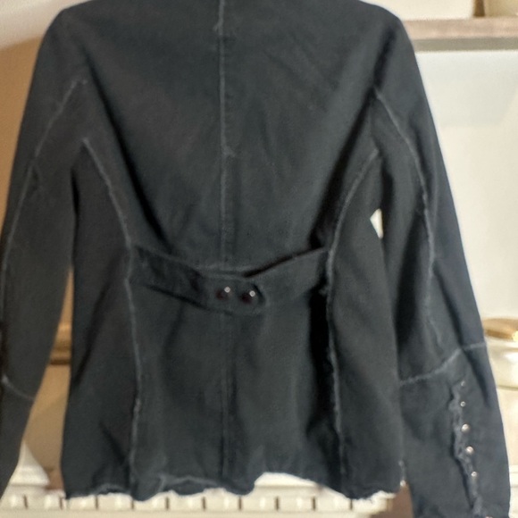 Jakett Women's Black Distressed Jacket - Picture 4 of 4